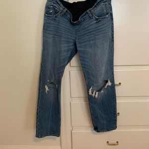NWOT Abercrombie and Fitch “The Ankle Straight” maternity jeans